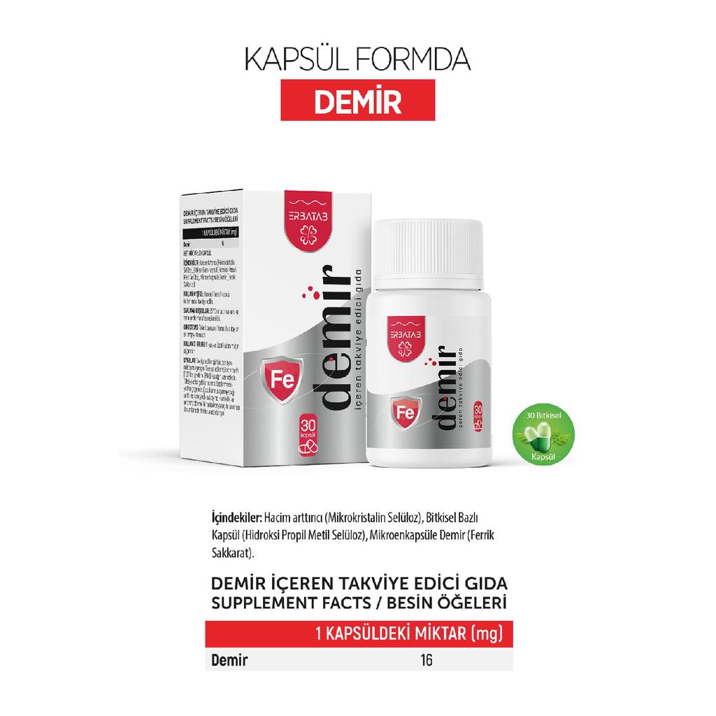 Iron Vitamin 30 Capsules