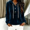 Women's Hoodie Long Sleeve Color Casual Pullover Green