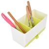 2 Compartments Utensil Holder Organizer Draining Design Draining Rack Basket  Kitchen