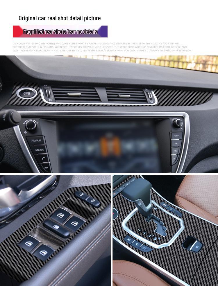 Landwind X7 (2015-2018) Carbon Fiber Interior Sticker Set