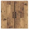 Wall Mounted Cabinet In Reclaimed Wood Look 59 X 31 X 60 Cm Particleboard