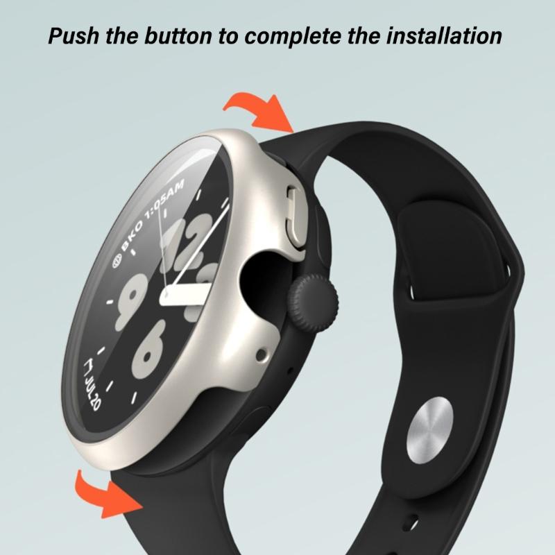 Watch Protective Cover for Watch 3 41mm/45mm PC Case Watch Screen Protector Film Watch Scratchproof Cover Housing