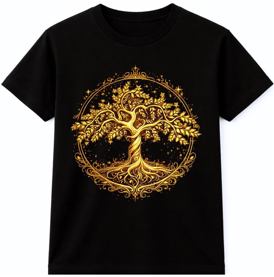 Tree Of Life T-Shirt Celtic Spiritual Nature Pagan Mandala Gift Graphic Tee S разноцветный