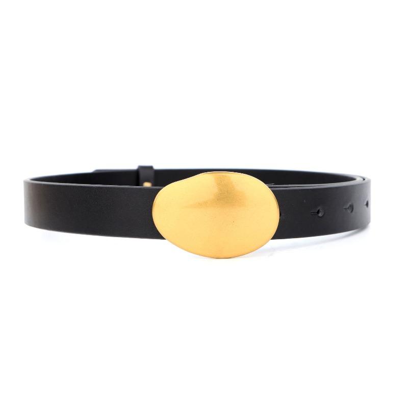 Top-grain leather high-end belt, vintage-style women's belt, decorative belt for pants and skirts, waist cincher
