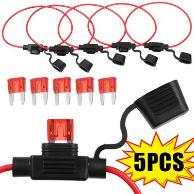 Steckbarer KFZ-Sicherungshalter-Satz, 12 V, 20 A, DC, Drahttrennschalter-Steckdose, KFZ-Blade-Adapter, spritzwassergeschützte Sicherungsbuchse mit 10 A Sicherungseinsatz