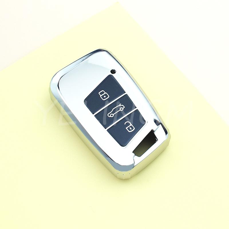 Tpu 3Button Car Remote Key Case Cover For Vw Volkswagen Passat B8 Tiguan Magotan Golf For Skoda Kodiaq Superb A7 Tpu Shell Fob