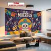 Party Backdrop Flat Banners Muertos Skeletons Dead Celebrations Wedding Event Photo Background Front Door Decor