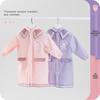 Size L Kids' Rainproof Poncho for 8-Year-Olds - One-Piece Raincoat with Backpack Space for School