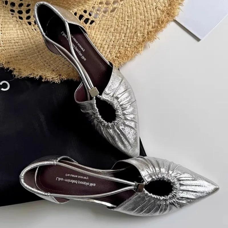 Fashion Summer Women Slip-on Flats Sandals Soft Comfortable Casual Shoes Women Luxury Outdoor Elegant Anti-slip Sandals Zapatos De Mujer