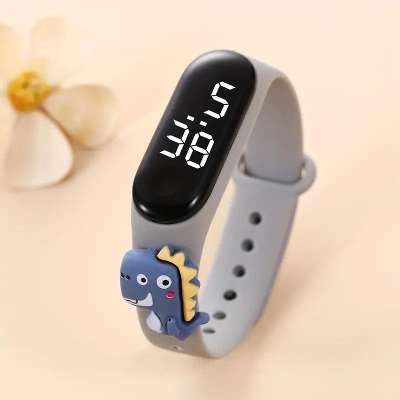 3D Dinosaur Silicone Watch for Kids - Cute & Electronic, Ideal for Boys and Girls