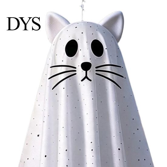 Halloween Hanging Ghost Ornaments 3 Pcs Cat Decorations, Outdoor Large Cute Flying Playful Spooky for Front Porch, Yard, Garden, Patio, Lawn,