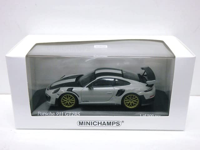 Minichamps Scale Porsche 911 GT2 RS Weissach Package Gold Rim 2018 1/43 (Chalk)