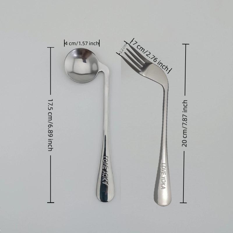 Utensil Curved Spoon Fork Self Feeding Reduce Wrist Pressure Reducer Wrist Pressure Utensil Angled For Elderly Patients