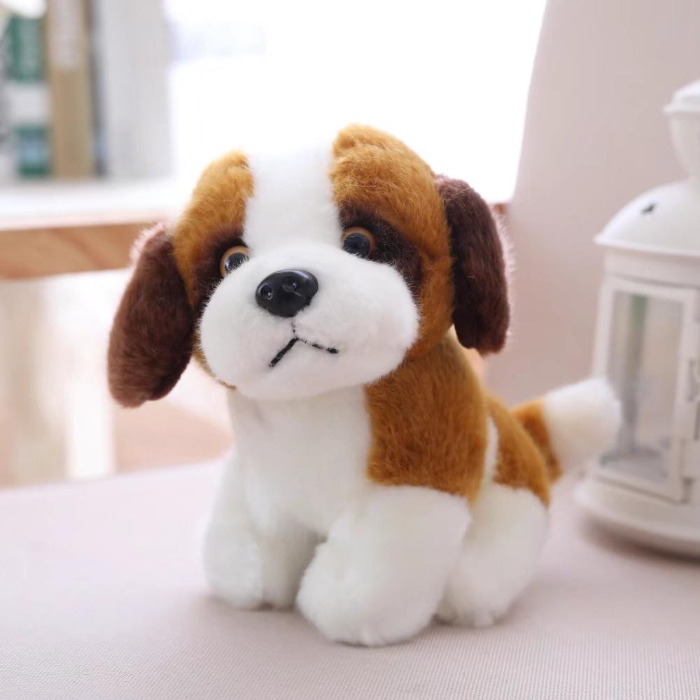 . 1 stk 23 cm Super Kawaii Hundeplysj Leke Søt Simulering Husky Hunde Plysj Leker Kosedyrdukke For K