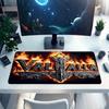 1PC Valhalla Flame Large Durable Mouse Pad Suitable for Office Desks, Gaming Desktops.Non-Slip Back P54