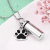Pet Ash Urn Cremation Memorial Urns Reminded Souvenir with A Paw Pendant Keepsake Best Friend