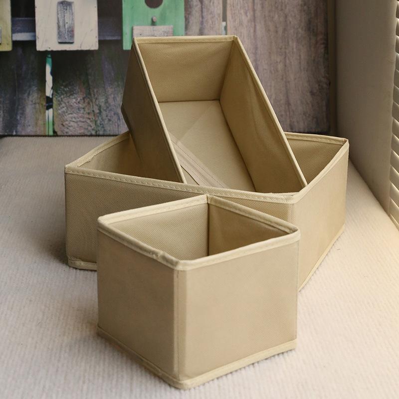 

Folding Washable Small-sized Non-woven Fabric Storage Box,Suitable for Home Wardrobe,Clothing,Jewelry,Underwear ,Socks Storage.