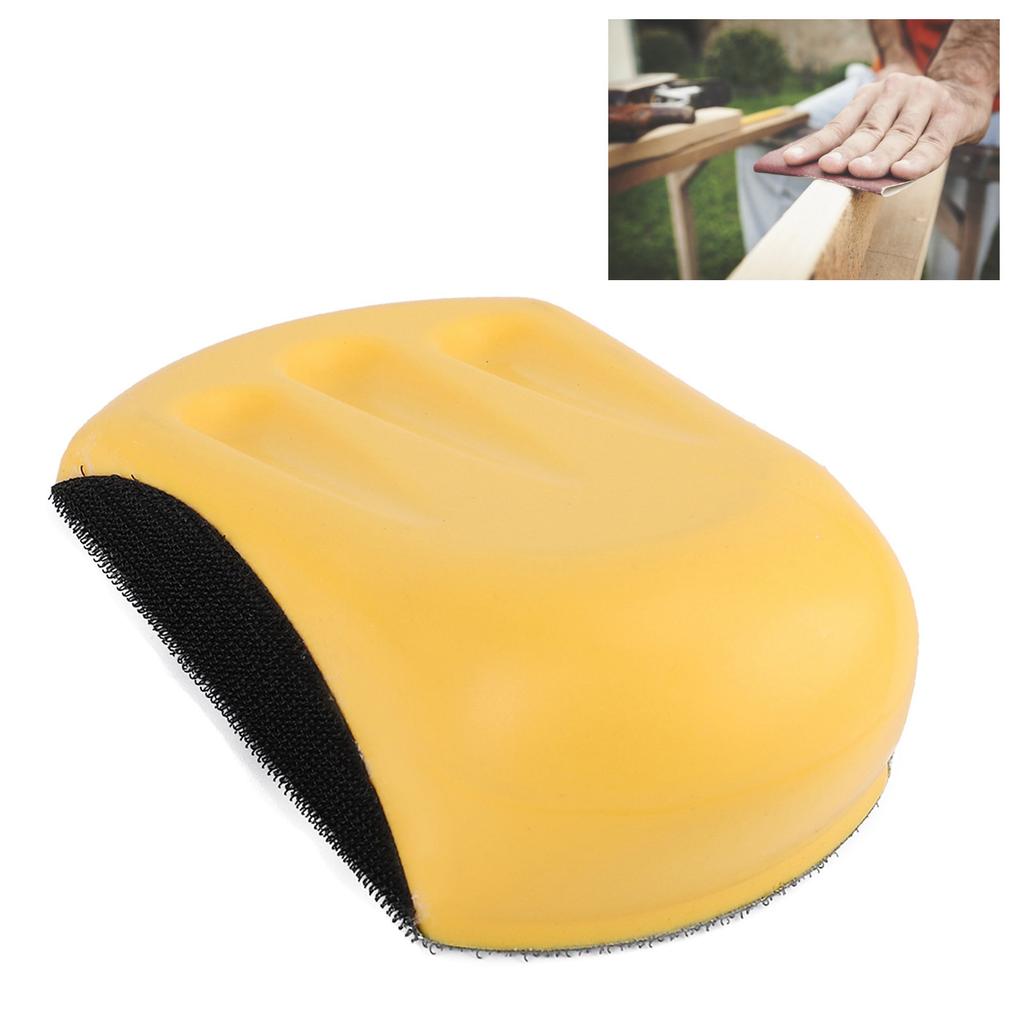 Sanding Block PU Foam Soft Elastic Hook   Design Moderate Size Ergonomic Manual Sander Tool for Polishing