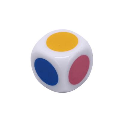 High Quality Educational  Acrylic Table Games Board Game 5Pcs/Lot Dices White Color Cube Dice Six Sided