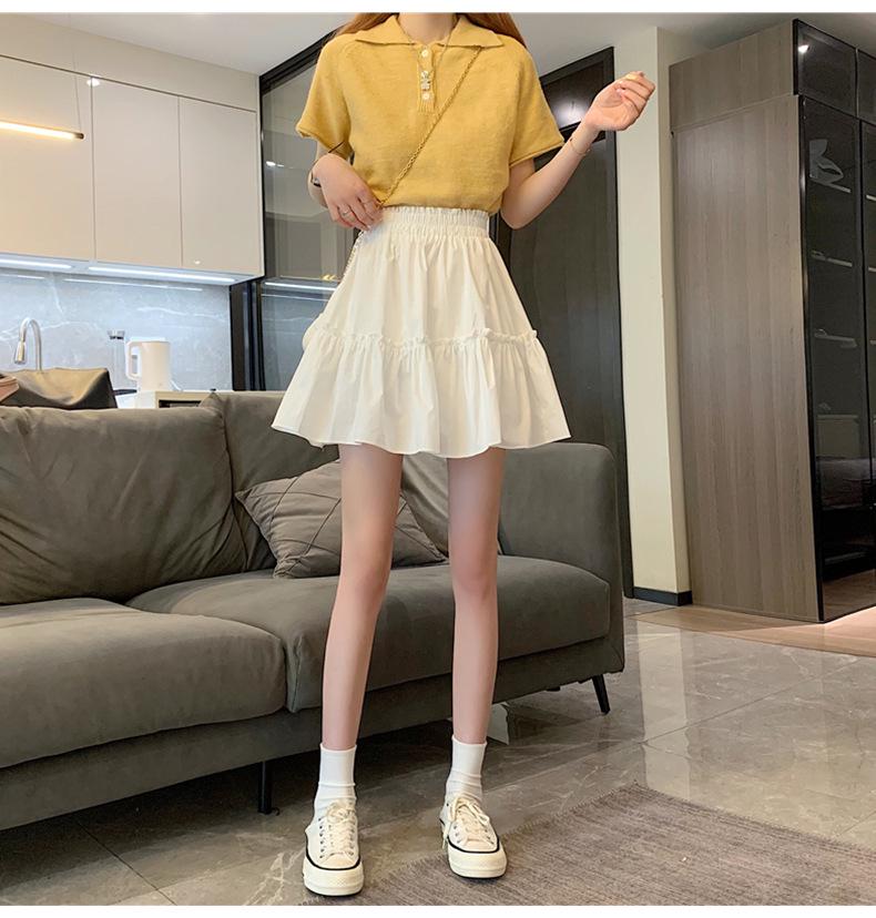 

Белая миди-юбка на лето 2024: Эластичная талия, оборка по краю, сказочный стиль, А-силуэт, прикрывает бедра. XL