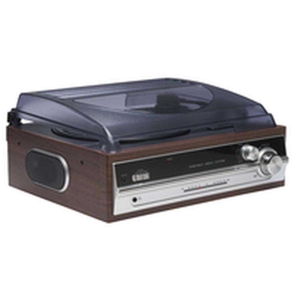Denver VPR-190 turntable with FM radio and built-in speakers Brown