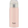 (STOT3-A) 350ml Stainless Steel Mug Bottle with One-Touch Opening, Insulated, Double-Walled Vacuum Wall, Direct Drinking, Dull Pink