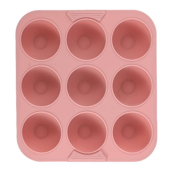 9-hulls silikonkakeform Matkvalitets firkantet bakeform for kaker, iskrem, gelé Slipplett Høy temperaturbestandig DIY bakeverktøy