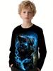 Kinderkleidung T-Shirts für Jungen Kurzarm Süß Junge Kind T-Shirt Oberteil 3D Affen-Print Lustig Freizeit Kinder Sommerkleidung