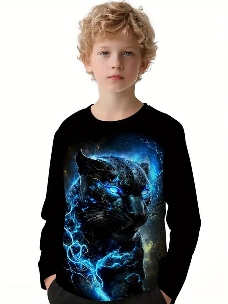Kinderkleidung T-Shirts für Jungen Kurzarm Süß Junge Kind T-Shirt Oberteil 3D Affen-Print Lustig Freizeit Kinder Sommerkleidung
