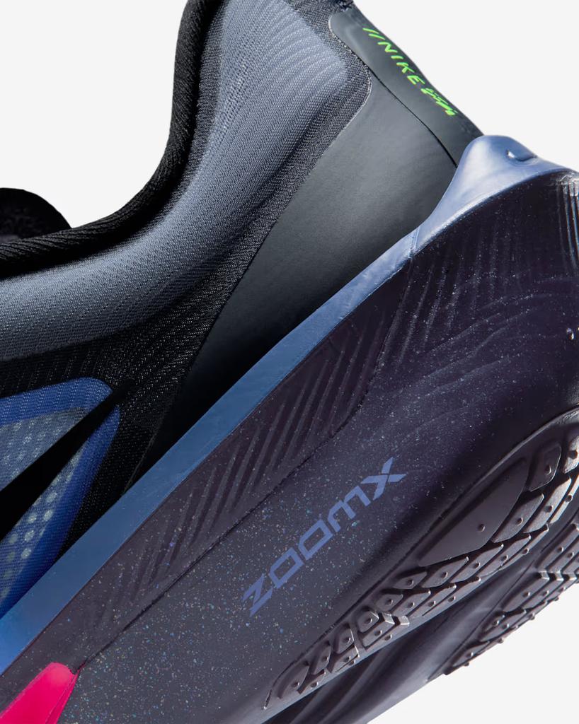 IO9572-400 Nike Zoom Fly 6 Dark Obsidian Racer Blue Emerald Rise Black (Menas)