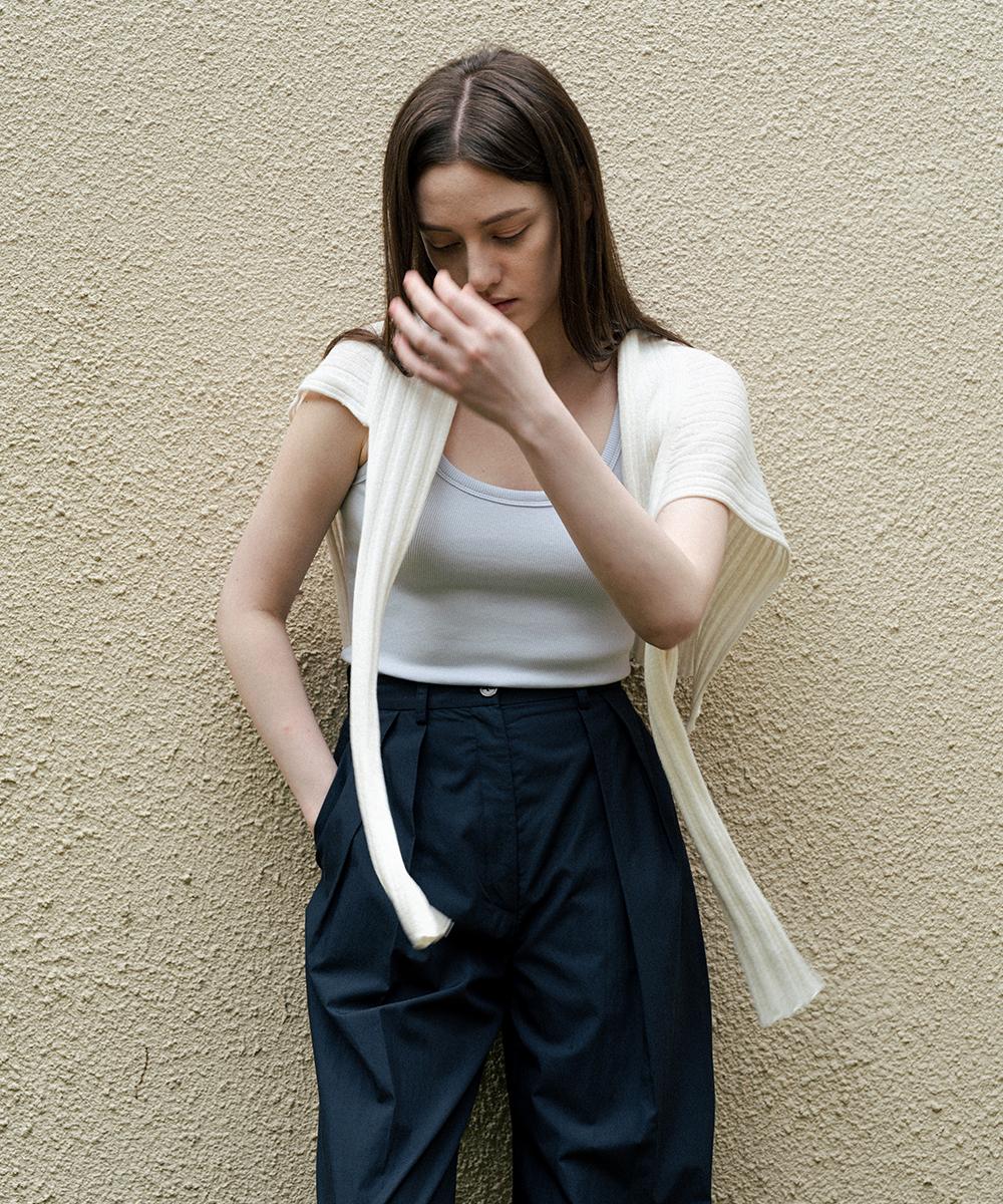 Noing Ribbed Sleeveless (Baby Blue) Baby Blue