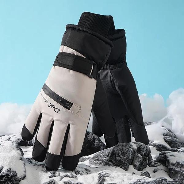 WTEMPO Water-resistant Outdoor Riding Gloves Anti-slip Touch Screen Gloves Women's Ski Gloves Winter Thickened Fleece Inner Warm Cold-proof Gloves