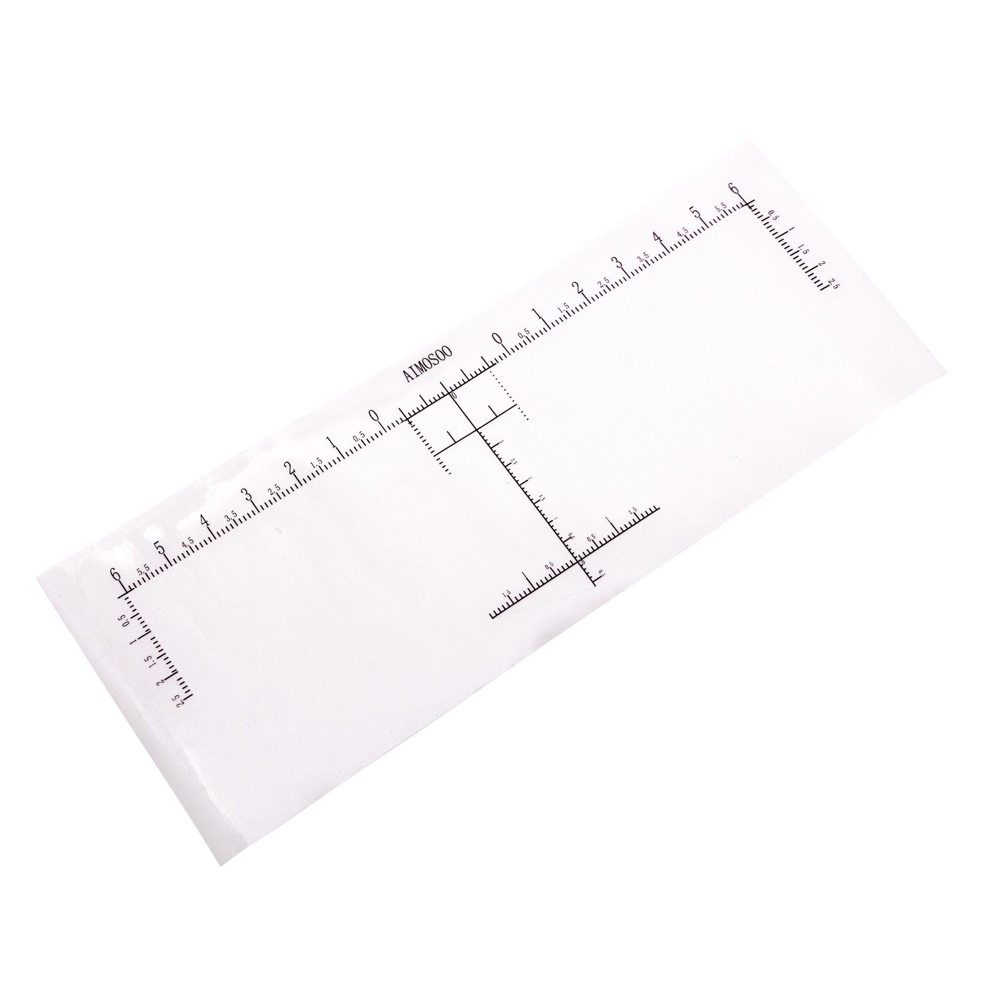 Disposable Eyebrow Shaping Ruler: Adhesive Tattoo Drawing Tool