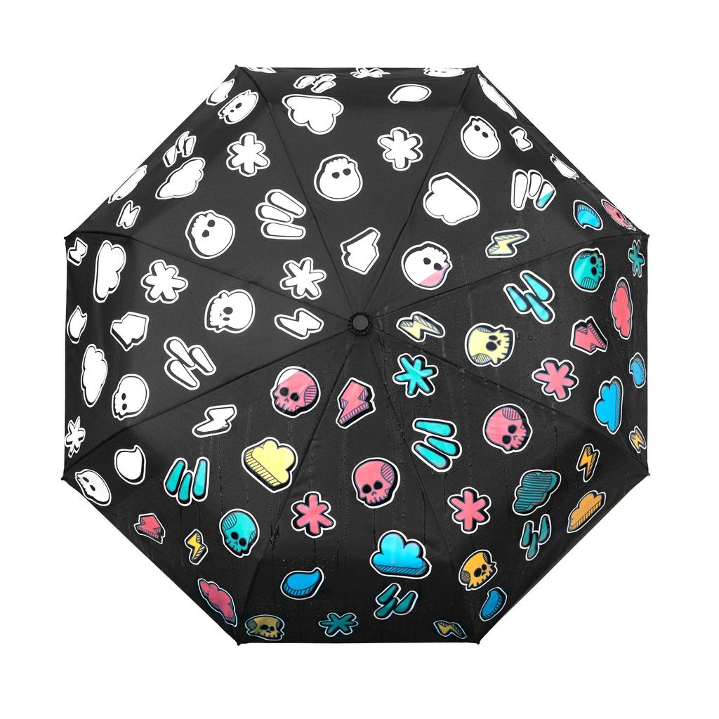 SUCK UK Color Change Folding Umbrella Illustration