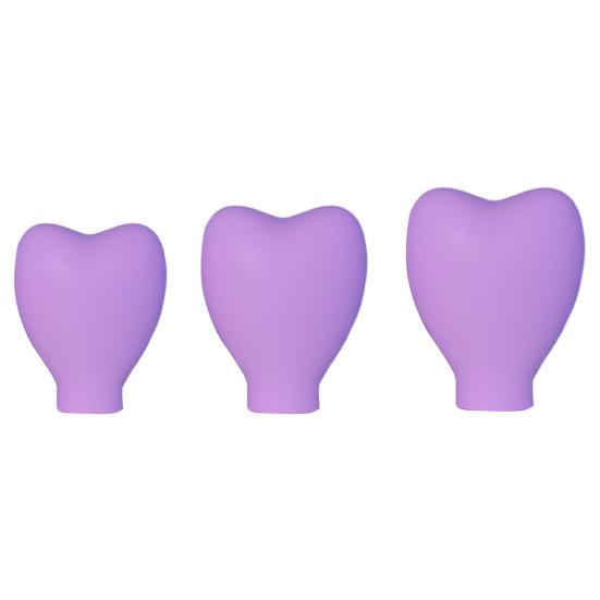 Covers Colored Heart Shape Soft Dustproof Silicone Sleeve Protect Bristles Portable Blush