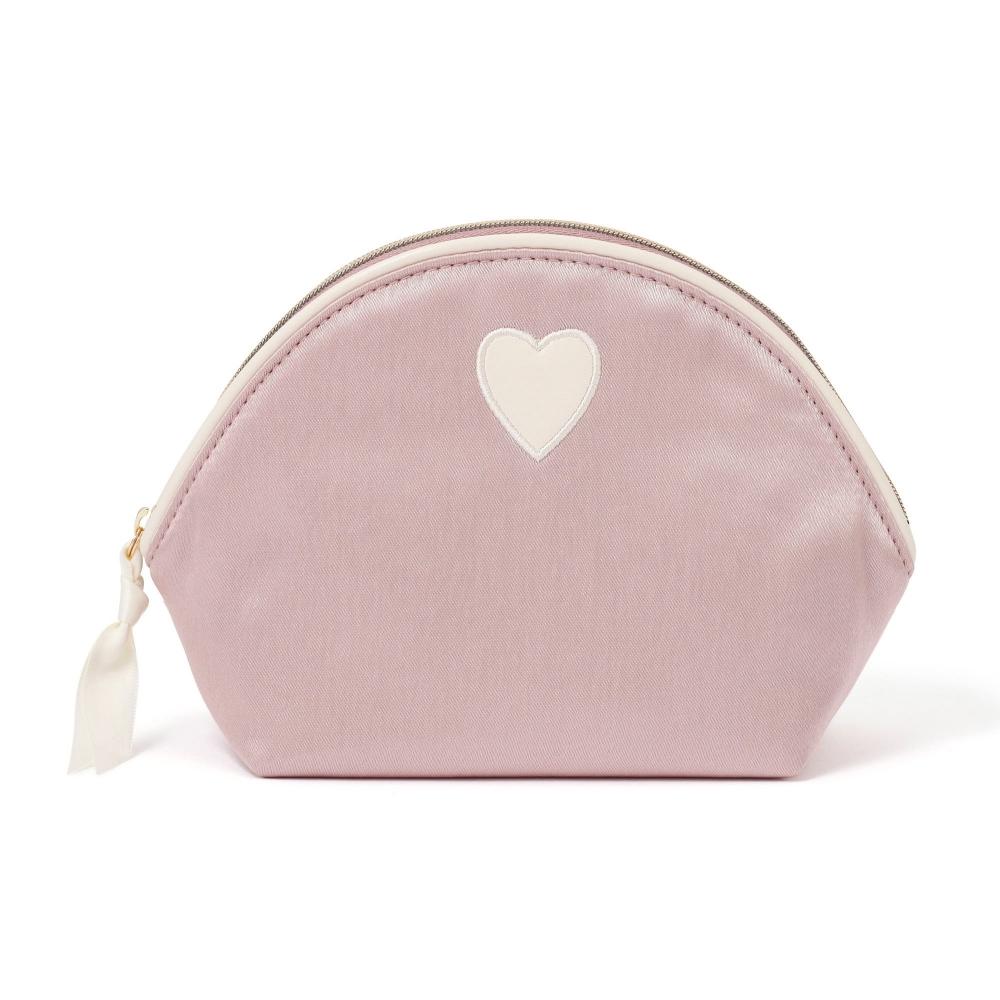 Franc Franc Japan Herz Aufnäher Satin Beutel S Hellrosa