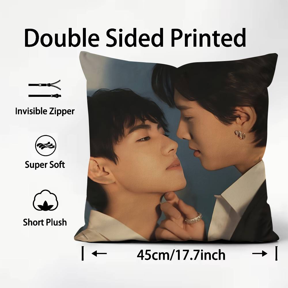 BL TV R-Revenged Love Pillow Case Comfort Sofa Bed Silky Elegant Invisible Zipper Custom Decorative Cushion Cover