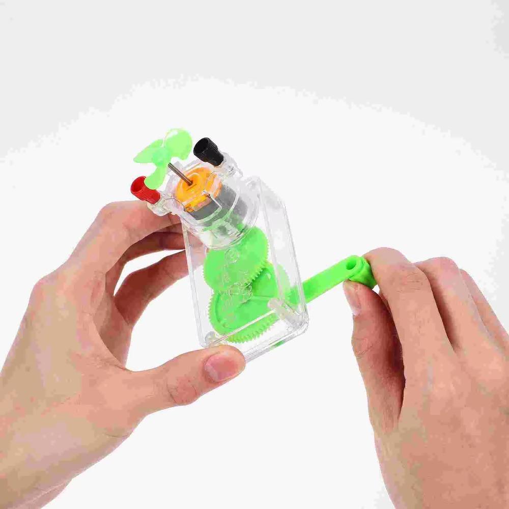 Model Science Kit Hand Generator Experimental Physical Plastics Manual Crank Model Invention Experiments Scientific