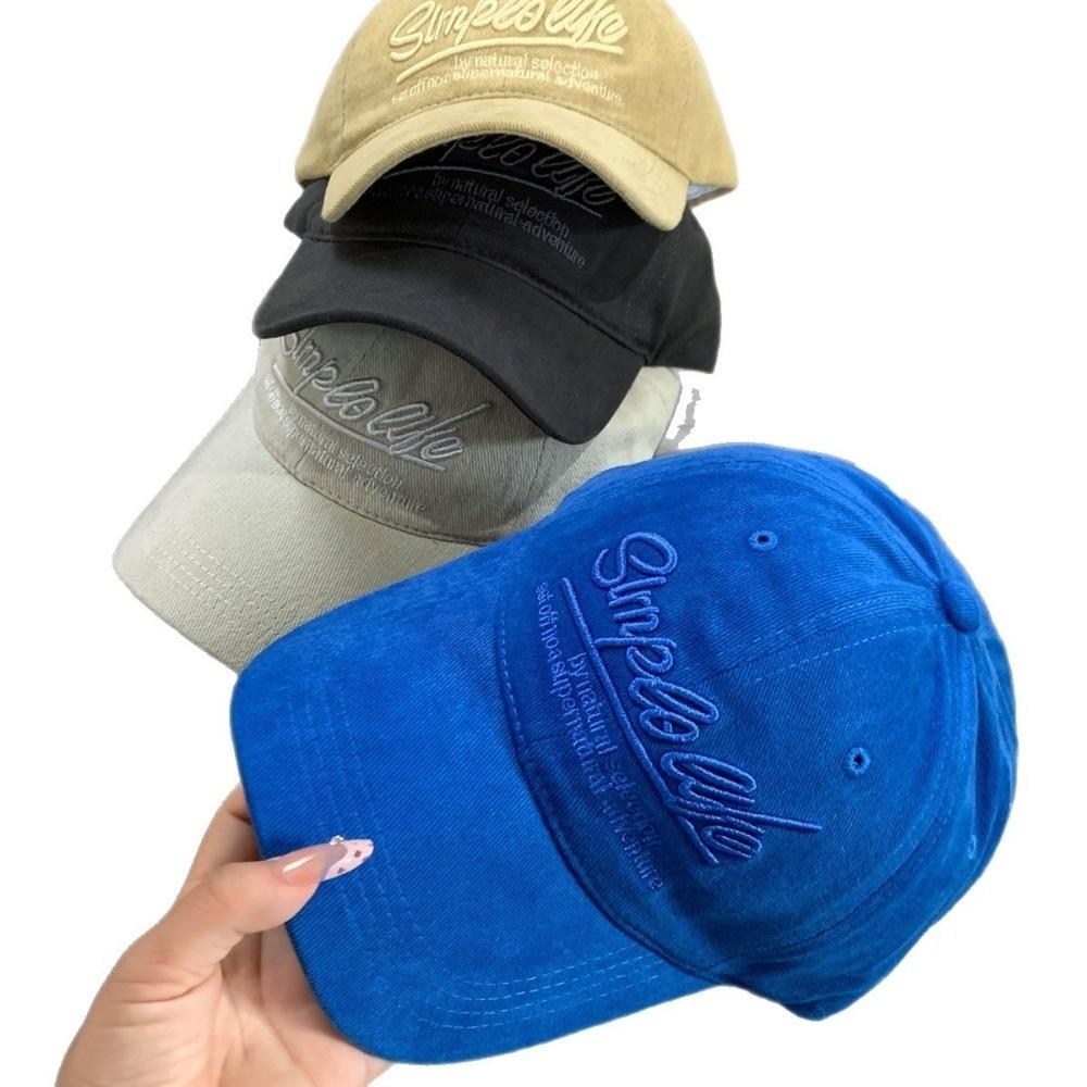 Sunscreen Embroidered Baseball Cap Sport Lightweight Duck Tongue Hat Small Face Design Versatile Style Sun Shading Hat Outdoor