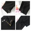 Black ripped leggings women's outer wear summer and autumn thin high waist thin small feet elastic versatile small black pants