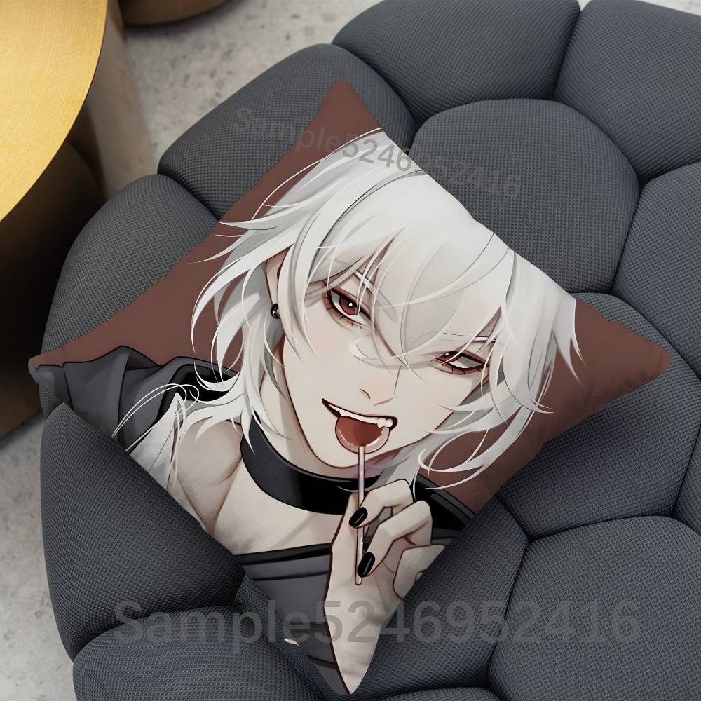 ADWD CCasper Grim A Date With Death Square Cushion Pillow Case Sofa BedroomLiving Room Backrest Multiple Size Washable Covers