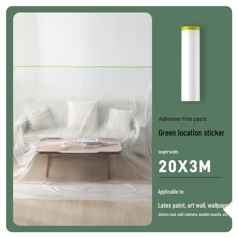 Dustproof Transparent Cover for Furniture Protection - Disposable Plastic Film