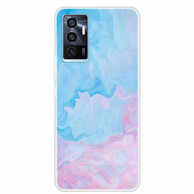 For vivo V23e V21E 5G 4G Cases Transparent Marble Soft TPU Silicone Back Covers for Vivo V21 5G Cases Clear Bumper for vivoV21