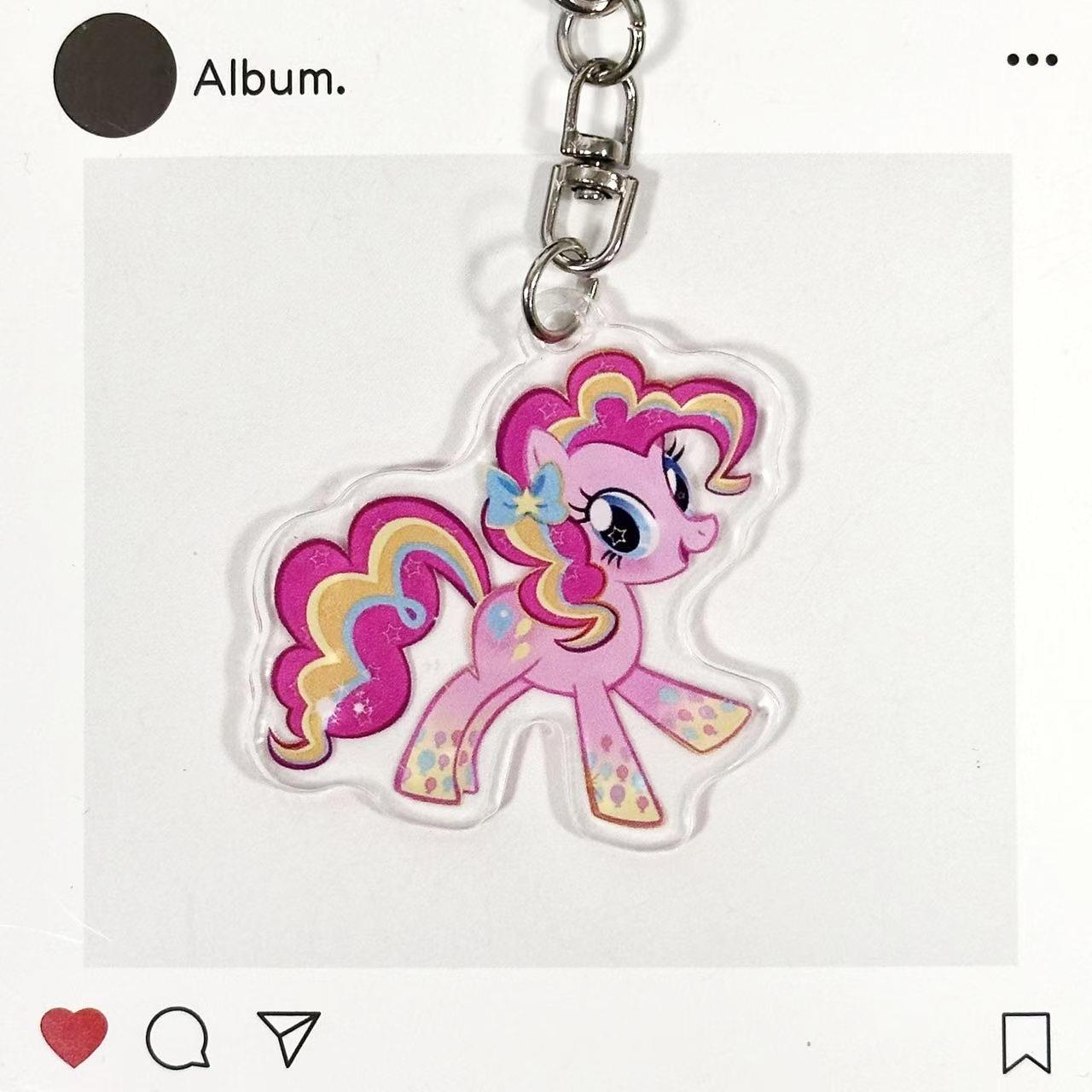 My Little Pony Acrylic Keychain Bag - Cute Decoration, Acrylic Cartoon Keychain Pony