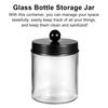 4 Teile/satz Klarglas Lagerung Jar Badezimmer Kommode Lagerung Container Eitelkeit Make-Up Arbeitsplatte Organizer