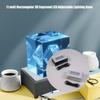 Rectangular 3D Engraved LED Adjustable Light Base for Jewelry Display with Multiple Color Options and USB Power Supply