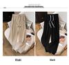 Super Fat Plus Size High Waist Ice Silk Straight-Leg Pants - Women's Summer Nine-Point Casual Style