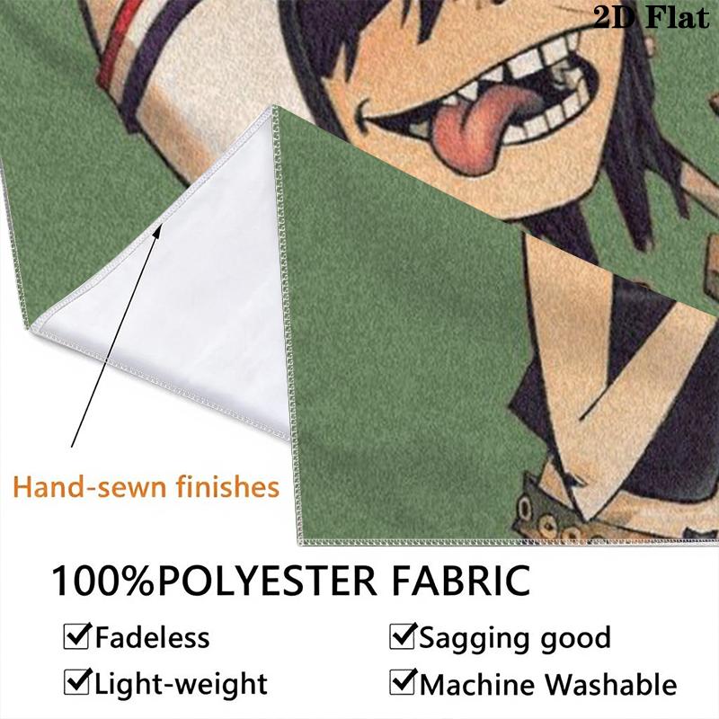 Gorillaz Wall Tapestry Aesthetic Wall Hanging Printed Fabric Blanket Decorative Tapestries for Bedroom Living Room Home Decor