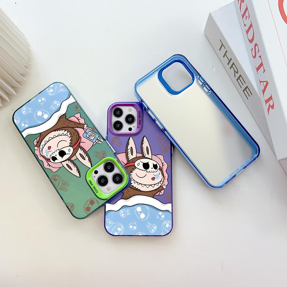 Painted Pattern Colorful Sliver Double Sided Hard Shell Shockproof Anti-fall Phone Casing for Samsung