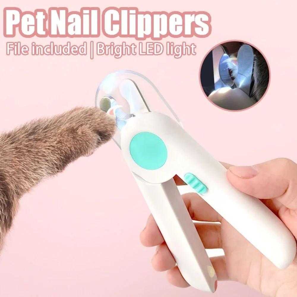Labor-saving Pet Claw Trimmer LED Nail Cutter Grooming Tools Cat Nail Grinder Cat Claw Care